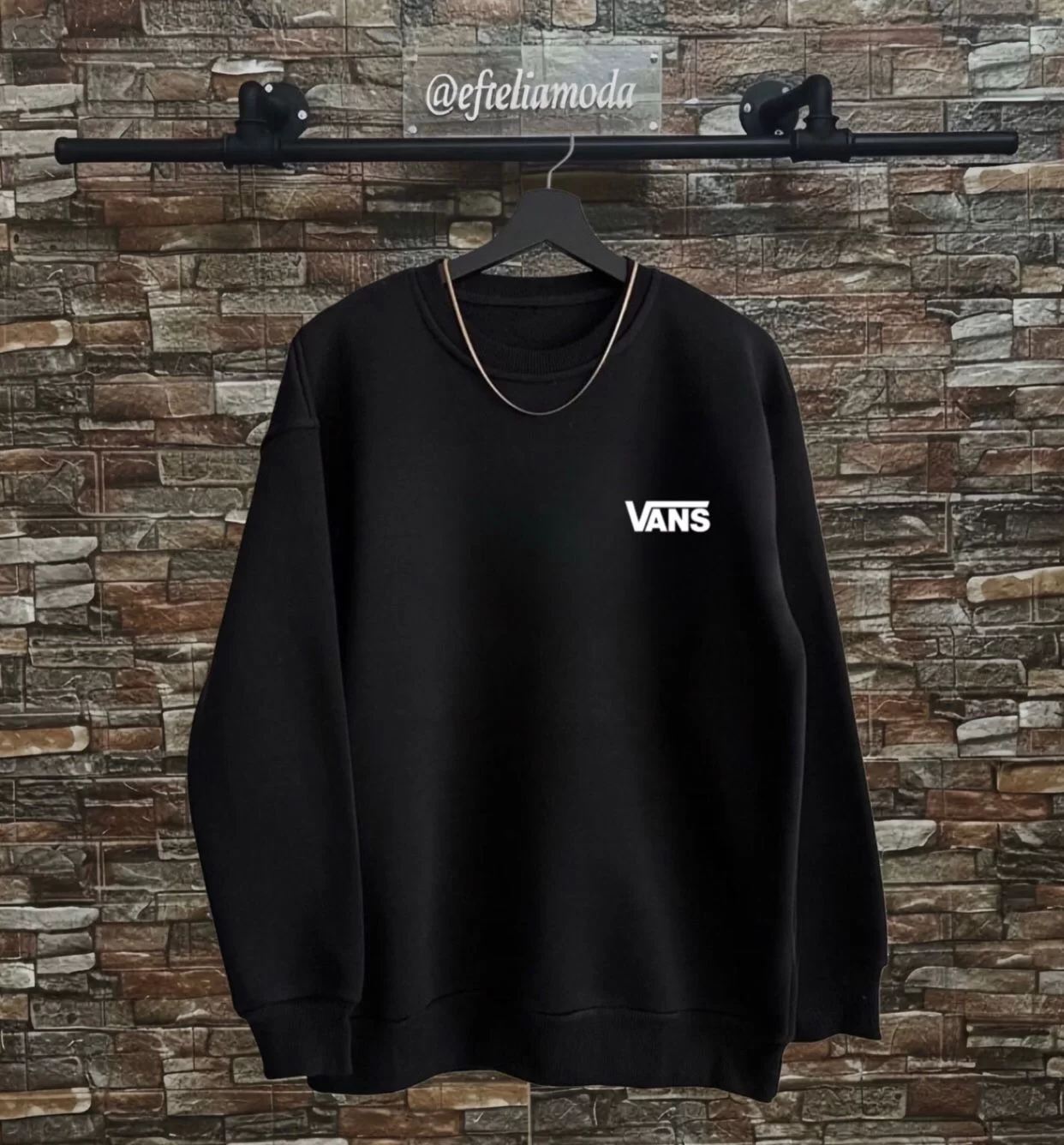 VANS SİYAH SWEATSHİRT